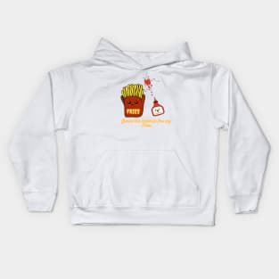 Fries and Ketchup Pair Kids Hoodie